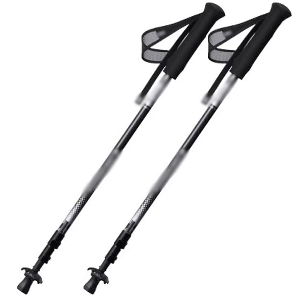 2-Pack of Practical Trekking Poles, Retractable Portable Nordic Walking Poles, with Flip-Lock System, for Hiking, Traveling, Camping