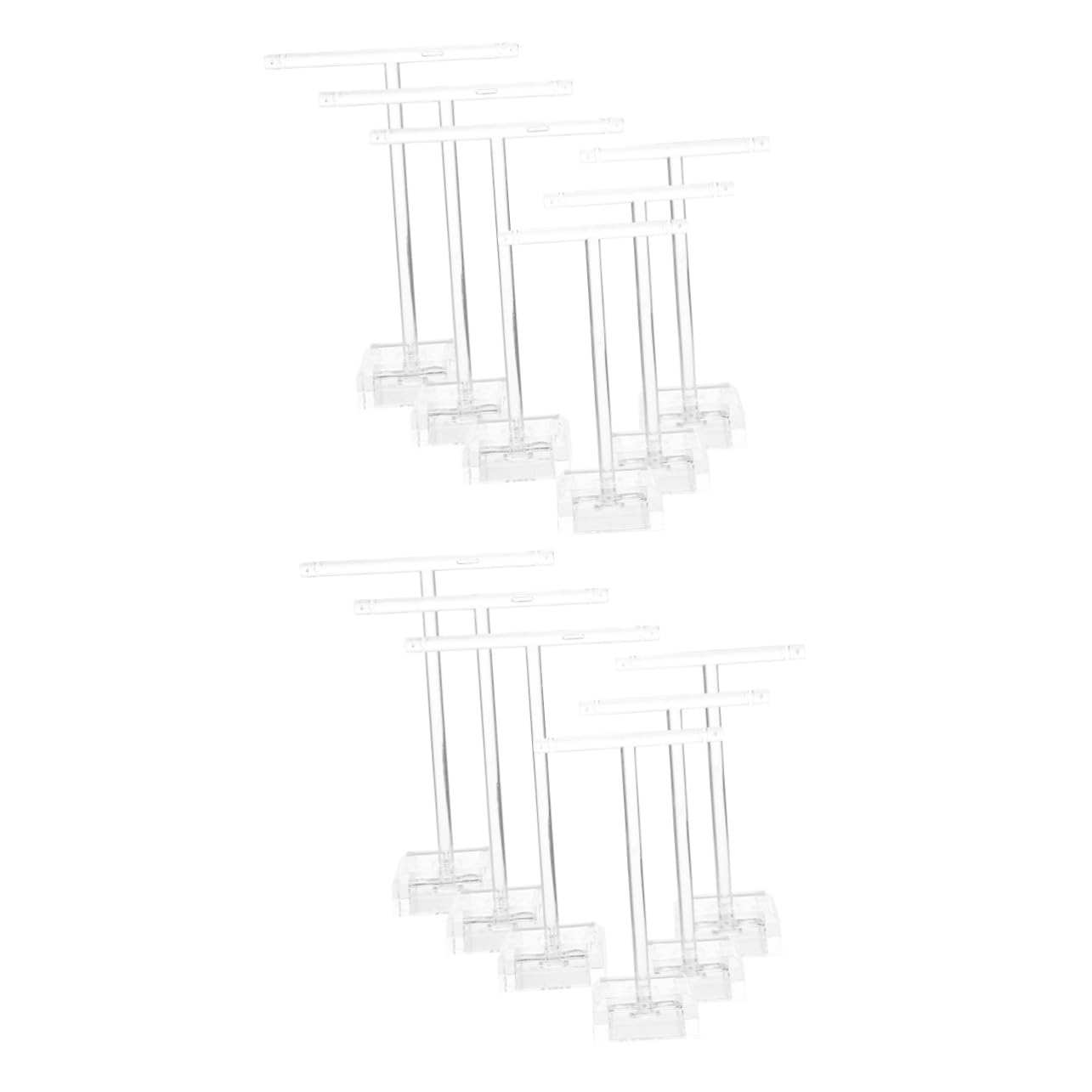 Présentoir à boucles d'oreilles transparent Healvian pour coiffeuse et table
