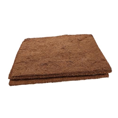 Kisangel 4 Piezas Unidades de Almohadillas para Nido de Fibra de Natural Base para Jaula de Mascotas y Tanque de Reptiles Alfombrilla Versátil para Gallineros y Terrarios de Fácil