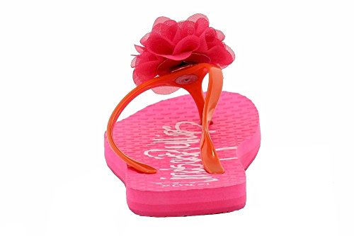 Lindsay Phillips Girls Madeline Pink Interchangeable Flip Flop Size 134