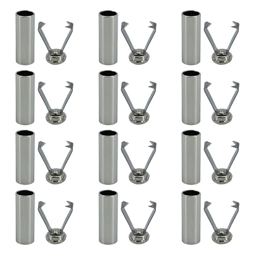 Acoeitl 12PCS Aglets for Shoelaces 7x20mm Silver Alloy Metal Shoe Lace Tips End Caps for Sneaker Repair Replacement and Shoelace Head Cord Ends for Hoodies Drawstrings DIY Decorative Projects
