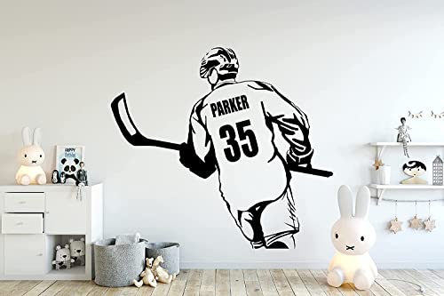 Vinilo Decorativo Personalizado para Pared Hockey miniatura 3