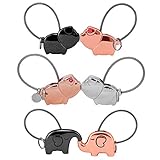 ✅ FARBAUSWAHL: Die Schweinchen sind in rosa, schwarz und silber erhältlich und die Elefanten in rosa und schwarz.