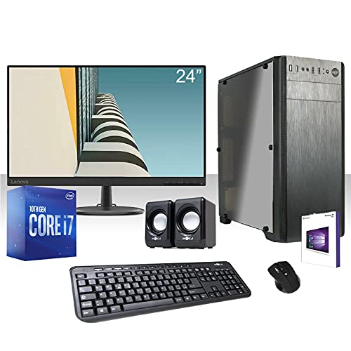 GAMMA-PC-DESKTOP-COMPLETO-INTEL-I5-9600k-46-GHZ-9GENWINDOWS-10-PROGRAFICA-HD-630-1GBWIFI-300MBPSSSD-512GB-M2RAM-8GB-DDR4-2666MHZMonitor-24tastiera