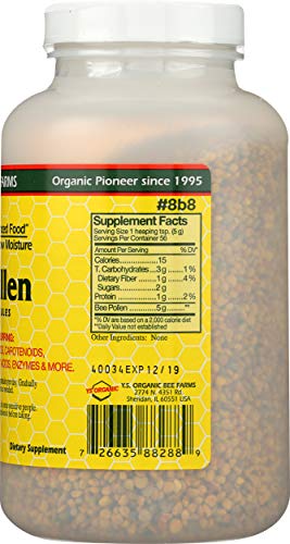 Bee Pollen - Low Moisture Whole Granulars - 10 Oz #TOP7