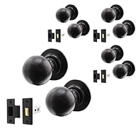 VINTAGE DESIGN : Our door knobs have a classic round ball design that makes them ideal for traditional and period peoperties. Designed with ergonomics in mind, our door knob provides a comfortable and secure grip. DURABLE & LONG-LASTING: Made from st...