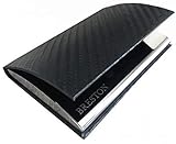 SCHNELLES ÖFFNEN - Ein sanfter Magnet-Verschluss sorgt für ein kinderleichtes Öffnen der Visitenkarten Aufbewahrung, auch mit einer Hand. Perfekt für den schnellen Austausch Ihrer Visitenkarte!