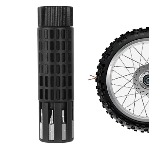 Kit Reparación Neumáticos Bicicleta | Herramienta De Mantenimiento Para Ruedas De Patinete - Kit De Reparación De Neumáticos Con Trinquete Cilíndrico Para Bicicleta De Montaña, Carretera,