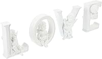 Vista 1 de 1 juego de 4 piezas de adornos de resina, letras de amor, decoración de estatua de resina, adorno de amor para el día de San Valentín, adorno