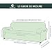 Housse De Canapé Chesterfield Extensible Jacquard - Protection Antidérapante 1,2,3 Places (Vino Rosso, 2 Postes)