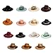 Pjeghbvop Carnivals Performances Magicians Hat Autumn Adult Fedoras Festival For Adult Unisex Comfortable Felt For Women For Male For Women Fashionable