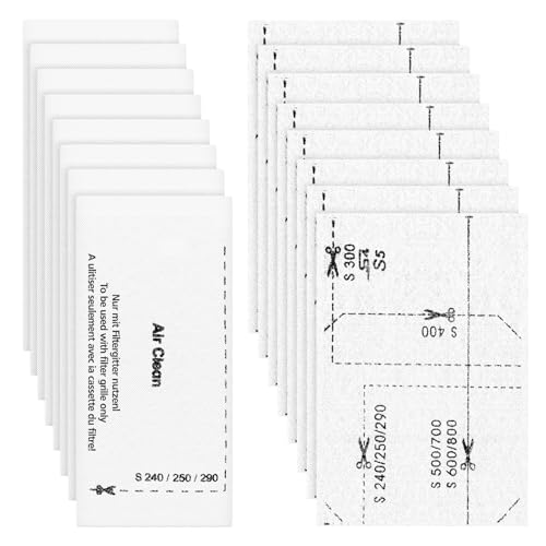 Image of 8 Pack AirClean Filters & Motor Protection Filters Compatible with Miele Classic C1, Compact C1 /C2, Complete C1 /C2 /C3, and S Series S241,S227,S240,S270,S290,S300i,S400,S500,S700,S2,S4,S5,S6,S8 Vacuums