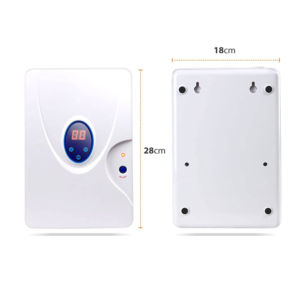 gridinlux | Generador de Ozono Mini Portátil | Purificador de Aire y Agua | Multifuncional y Desinfectante | Filtra y Neutraliza alérgenos y Malos olores | Potencia y duración Personalizable | 10W