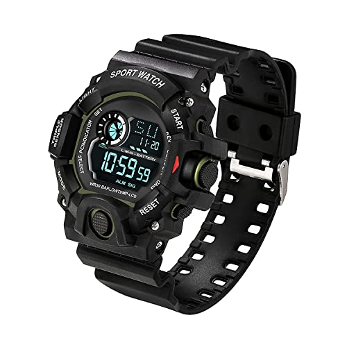 Image of Acnos Digital Sports Watch - Rugged Outdoor Multi-Function Countdown Timer & Alarm (WR30 Water-Resistant)