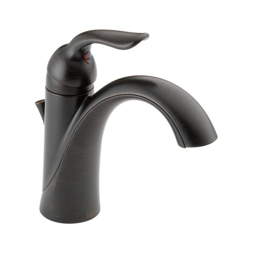 DELTA Faucet Lahara Single-Handle Bathroom Faucet with Diamond Seal Technology and Metal Drain Assembly, Venetian Bronze 538-RBMPU-DST by DELTA - Used condition - CA$110.00