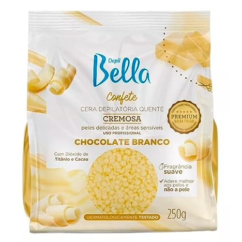 Cera Quente Depil Bella Confete Chocolate Branco 250G