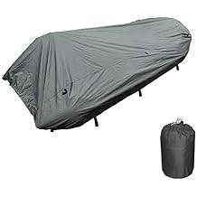 Seamax Inflatable Boat Cover, D Series for Beam Range 5.8 to 6.4 FEET, 5 Sizes fits Length 12.2 to 16.5 FEET