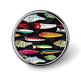 バッジ 円形 鯉幟 魚柄 ピンバッジ 胸章 徽章 おしゃれ ブローチ バッグ飾 帽子 胸飾り かばん掛け DIY 工芸品 取付簡単 アクセサリー 男女兼用 誕生日 記念日 プレゼント 25mm