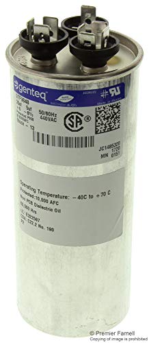 GENTEQ 97F9848 Capacitor Motor Run 35/5UF, 440V, 6%, CASE