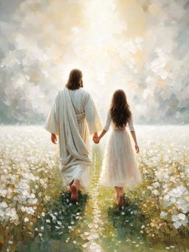 Jesus Diamond Art Kits for Adults Full Drill 5D Diamond Painting Kits Diamonds Dot Art Painting Craft Kits for Home Wall Decor 12 x 16inch