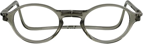 Miniatura 9 de Clic Lentes de lectura magnéticos, lectores de computadora, lentes reemplazables, patillas ajustables, clásicos, (S-M, tortuga mate, aumento de 2.50)
