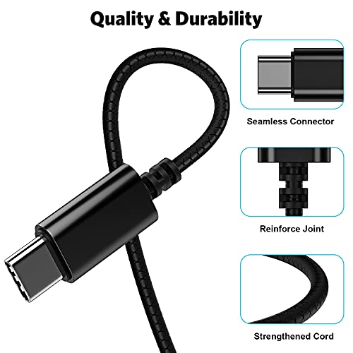 USB C Headphone, COOYA USB Type C Earphones Wired Earbuds Magnetic Noise Canceling in-Ear Headset with Microphone for… - Image 5
