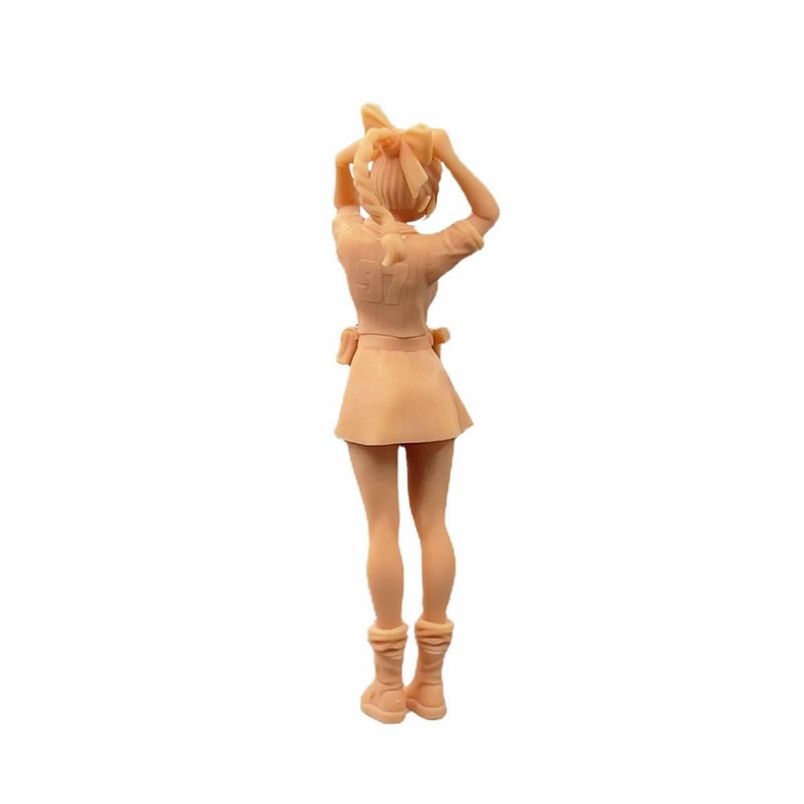 ZEDACAKAI 1/64 Scale Unpainted Miniature Figure - Literary Girl With Glasses, DIY Model For Diorama & Scene Building - View #5