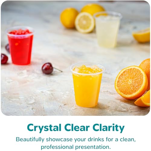 image for GUSTO Clear Plastic Cups [5 oz - 500 Count] – Disposable Drinking Cu