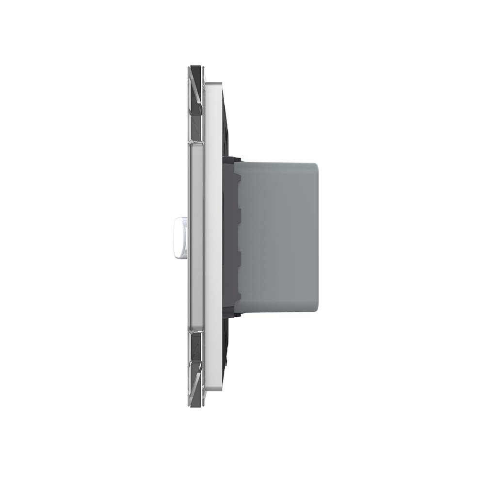 LIVOLO Sensor de movimiento con sensor táctil marco de cristal VL-C7-01RG-15 gris automático sensor temporizador