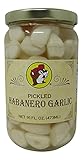 Buc-ee's Pickled Habanero Garlic in a Resealable Jar, Gluten Free, No High Fructose Corn Syrup, 16 Fl Ounces
