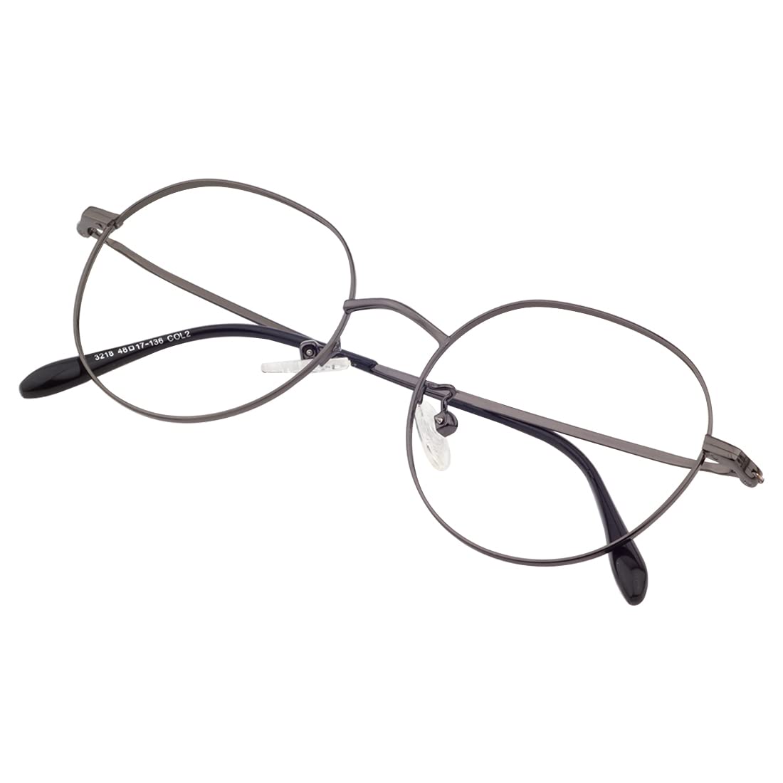 Roshfort Unisex Eyeglasses For Men Women Spectacle Frames Light Weight Blue Ray Blocking Glasses For Computer Zero Power Bluecut lens Round Medium Size M-3118 Frame Grey (B09LHYRCRQ) Amazon Price History, Amazon Price Tracker