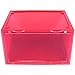 Cabilock Klare Schuhe Aufbewahrungsbox Stapelbar Boot Organizer Display Container mit Magnetischem Seitengriff für Pumps Sandalen Sneaker Wedges Flats Heels (Rot)