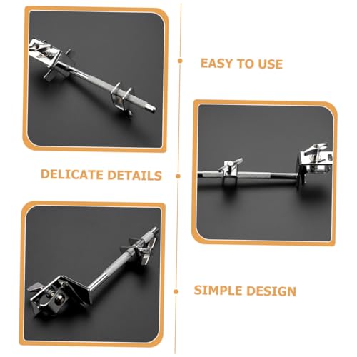 INOOMP Abrazadera para Soporte de Cowbell para Kit de Batería Clip de Montaje para Extensión de Cowbell de 154mm Accesorio Resistente y Compatible de Percusión miniatura 6