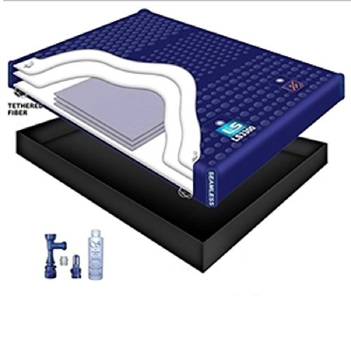 80% WAVELESS WATERBED Mattress/Liner/Fill Drain/Conditioner KIT (Queen 60x84 1L3S2)