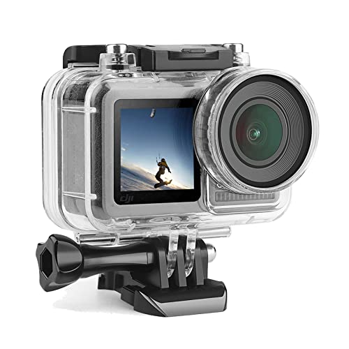 Waterproof Housing Case For Dji Osmo Action Camera, Underwater Diving Protective Case For Osmo Sports Cam, With Buckle Basic Mount & Screw - 45M/ 148Ft #TOP1