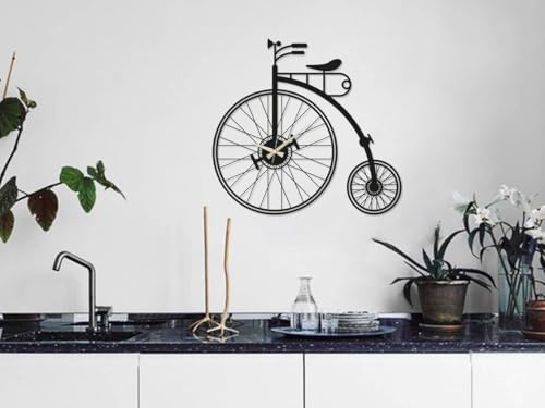 Image of Morden Metal Wall Clock for Living Room, Bedroom, Office, Kitchen, Stylish Wall Clock for Home and Hall, Designer Big Size Modern (DA-236, 50 CM)