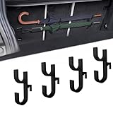 MEILIANQIPEI 4 Stück Auto Kofferraumhaken passend für Mercedes Benz GLA 2026 2025 2024 2023, Organizer Aufhänger Robust Regenschirmhalterung Halterung Zubehör Schwarz