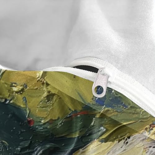 Linge de lit coq expressionniste 3D pour un nid douillet de couple - 8