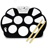 bateria electrica musical precio TAMBOR PORTÁTIL - Fácilmente enrollable y portátil, con función de registro, puede grabar su inspiración en cualquier lugar en cualquier momento.