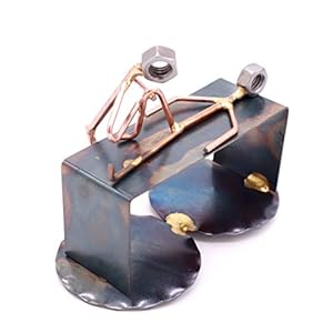 Physical Therapist Handmade Metal Figurine Hand Welded Metal Art & Recycled Metal Sculptures – Unique Desk Accessories, Medical Office Decor, & Physical Therapist Gifts