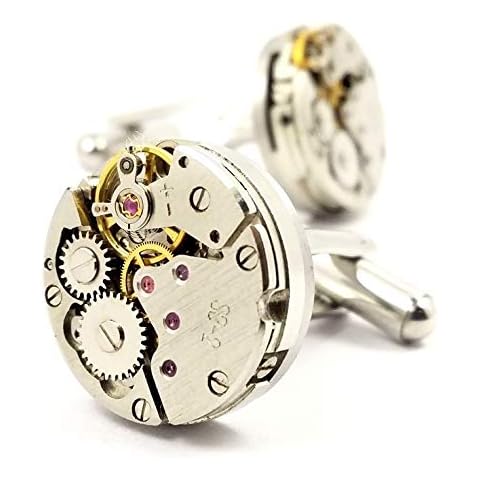 LBFEEL Steampunk Watch Movement Cufflinks Cover