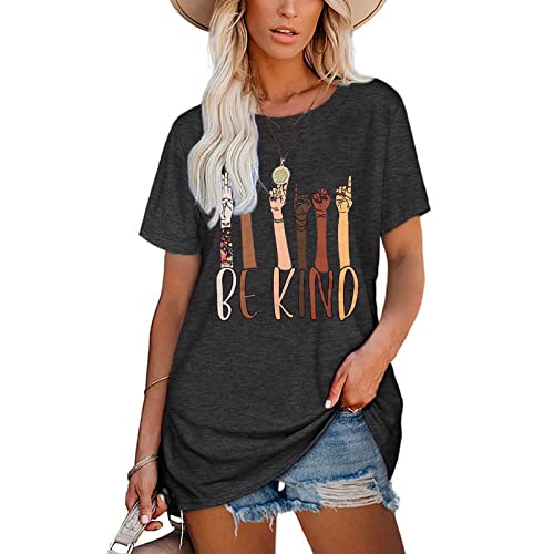 T-shirt en coton pour femme au style vintage et coupe loose décontractée