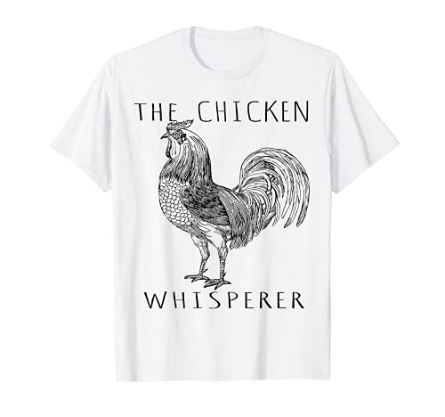 Regalo divertido del susurro del pollo para las mujeres amantes de la granja pollos Camiseta