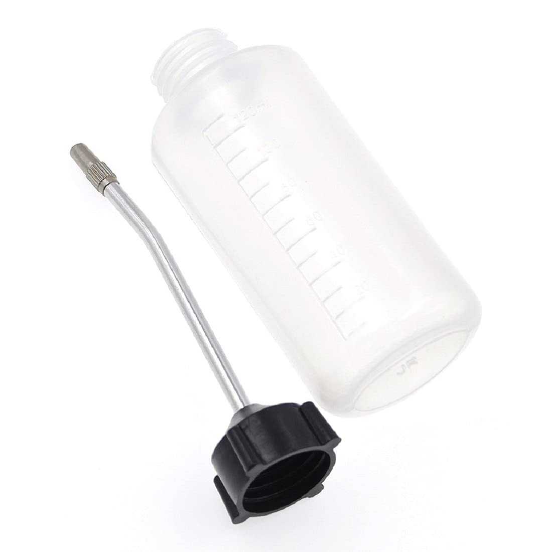 Lubricant Oil Can plastic Body for Car Multipurpose Oil Can Manual Dispenser Sewing Machine Plastic Bottle 120ML Oil Long Tip Oil Bottle with Screw on Cap Long Angled Spout for DIY Craft(120ML BLACK)