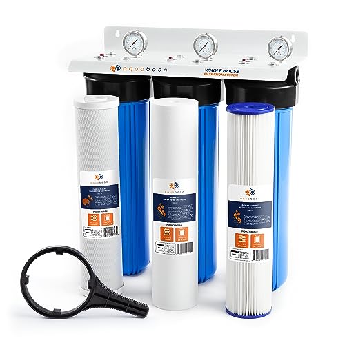 3-Stage Whole House Water Filter System 20 x 4,5 inch