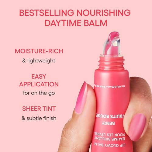 Image of LANEIGE Lip Glowy Balm: Sheer Tinted Lip Treatment Balm Tube with Shea & Murumuru Butters for Hydrating, Moisturizing, Glossy, Non-Sticky Shine, Berry | Korean Skin Care