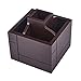 Produktbild DZX Stift Topf Massivholz Platz Stifthalter Kreativität Vintage Chic Handwerk Rotierenden Stift Box Büros Arbeitszimmer Schreibwaren Fernbedienung Aufbewahrungsbox