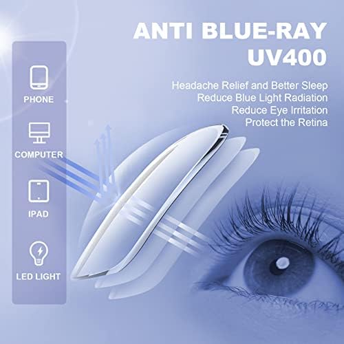 XXZQRYHN Reading Glasses for Women - Square Fashion Readers for Women Blue Light Blocking with Spring Hinge (Mix7, 2.00x)