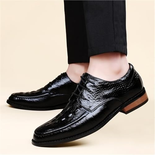 Stylish Premium Leather Oxford Shoes for Men Lace Up Dress Shoes Comfortable for Office and Events3
