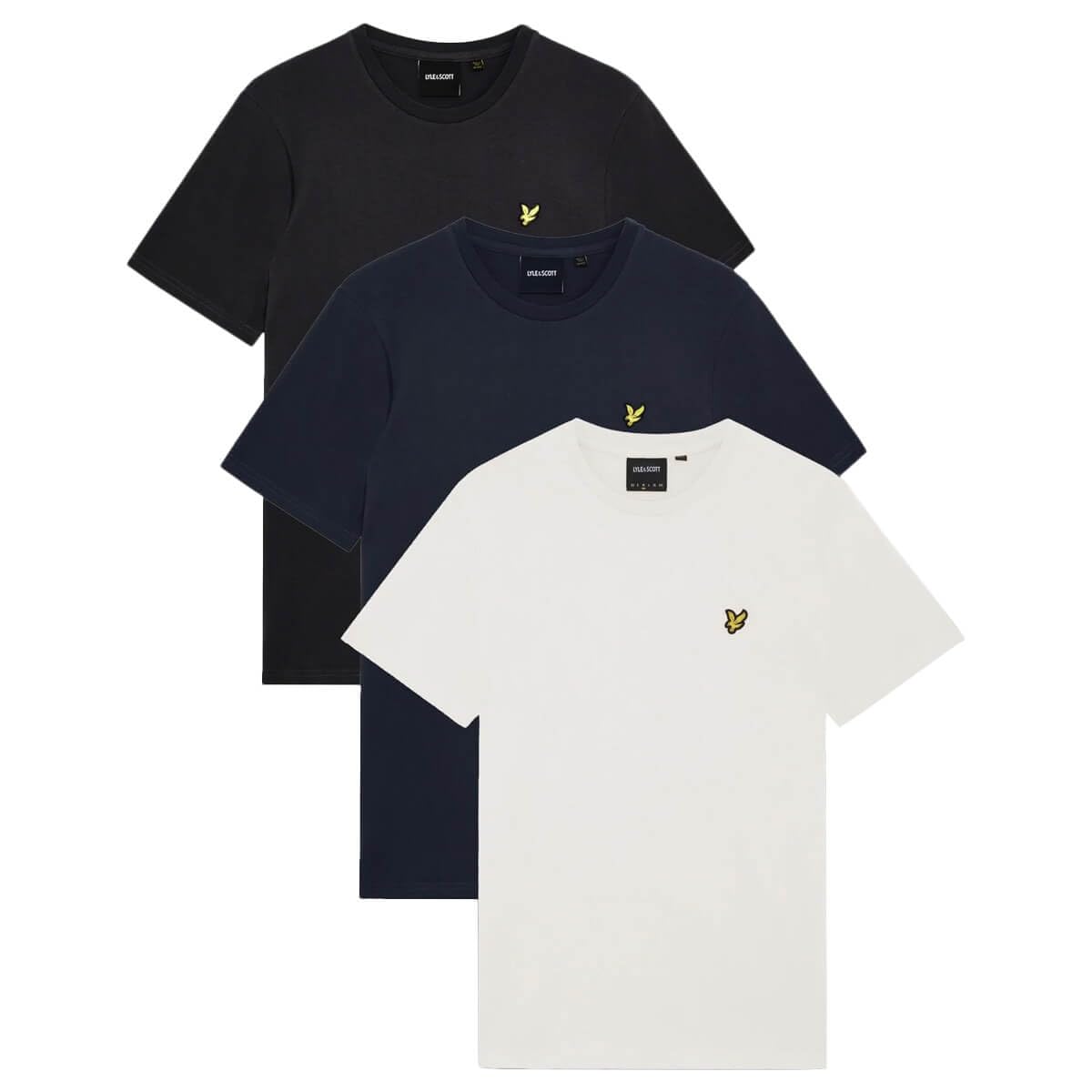 Lyle & Scott SS T-Shirts 3-Pack Lightweight Plain T-Shirt